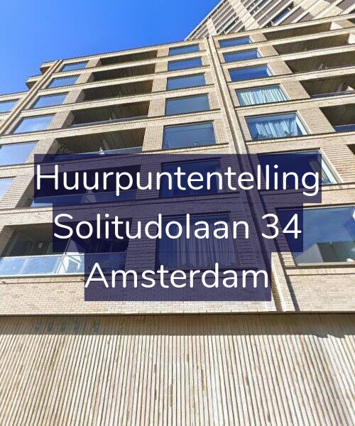 Foto gevel Huurpuntentelling voor Solitudolaan 34, Amsterdam