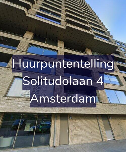 Foto gevel Huurpuntentelling voor Solitudolaan 4, Amsterdam