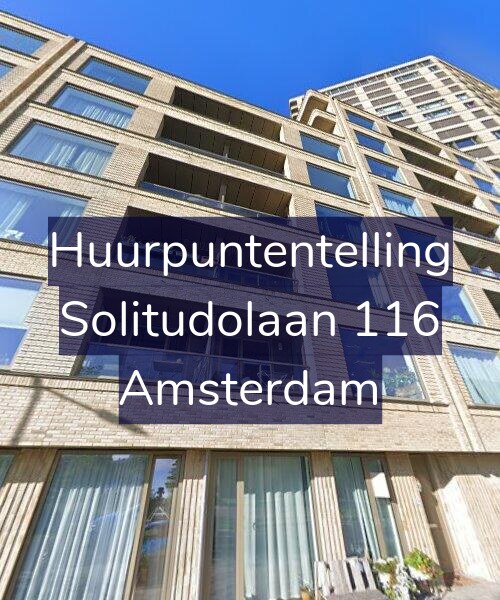 Foto gevel Huurpuntentelling voor Solitudolaan 116, Amsterdam