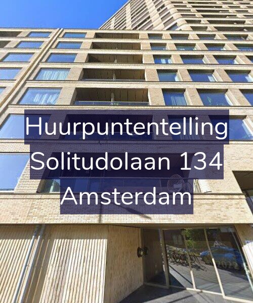Foto gevel Huurpuntentelling voor Solitudolaan 134, Amsterdam