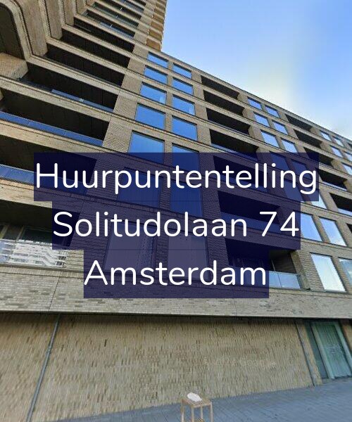 Foto gevel Huurpuntentelling voor Solitudolaan 74, Amsterdam