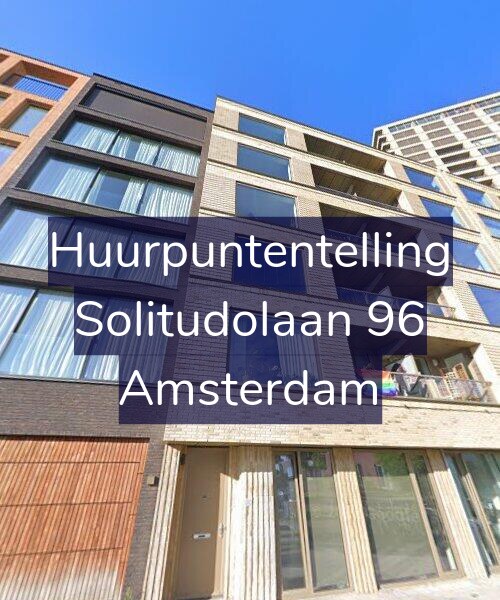 Foto gevel Huurpuntentelling voor Solitudolaan 96, Amsterdam