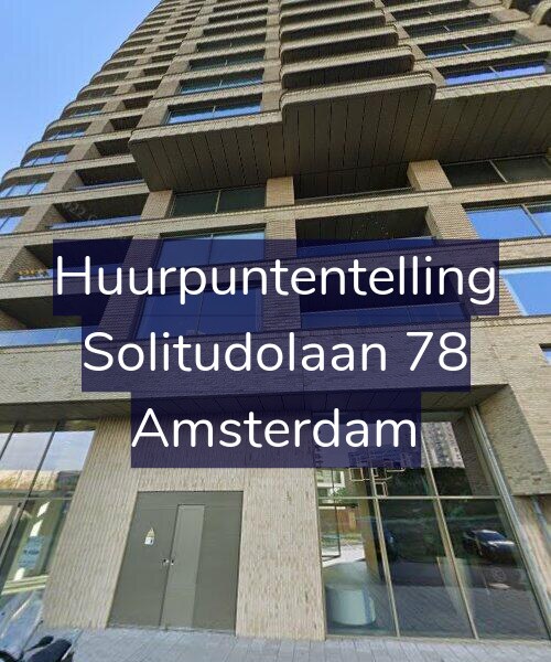 Foto gevel Huurpuntentelling voor Solitudolaan 78, Amsterdam