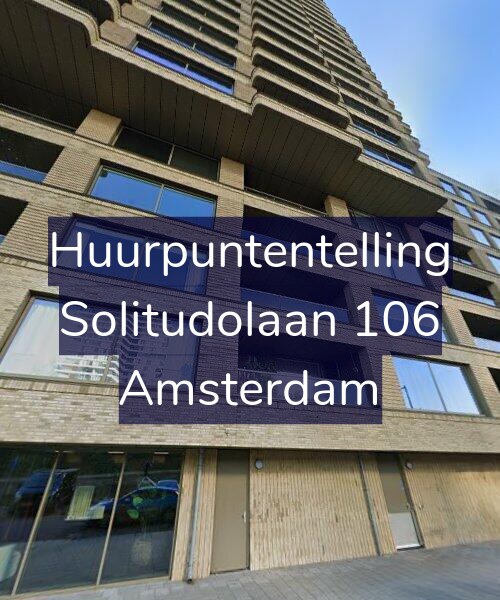 Foto gevel Huurpuntentelling voor Solitudolaan 106, Amsterdam