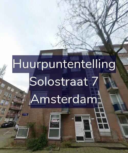 Foto gevel Huurpuntentelling voor Solostraat 7, Amsterdam