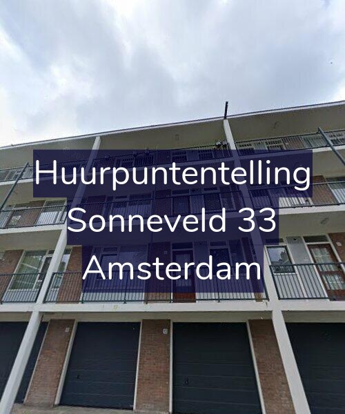 Foto gevel Huurpuntentelling voor Sonneveld 33, Amsterdam