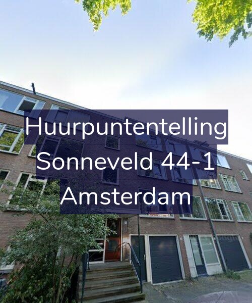 Foto gevel Huurpuntentelling voor Sonneveld 44-1, Amsterdam