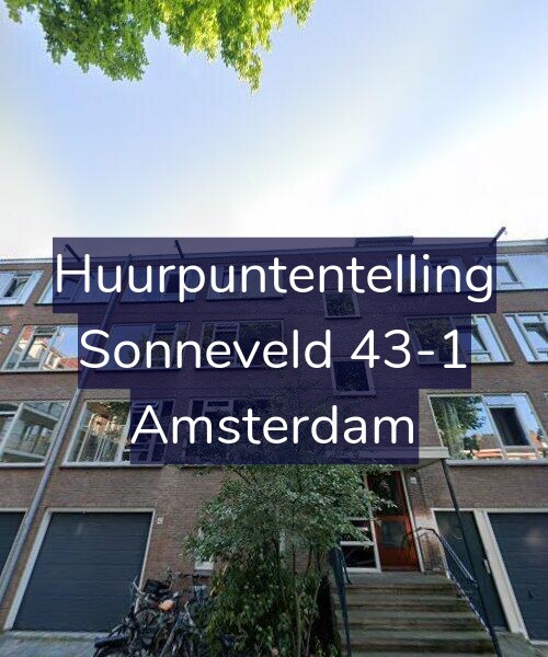 Foto gevel Huurpuntentelling voor Sonneveld 43-1, Amsterdam