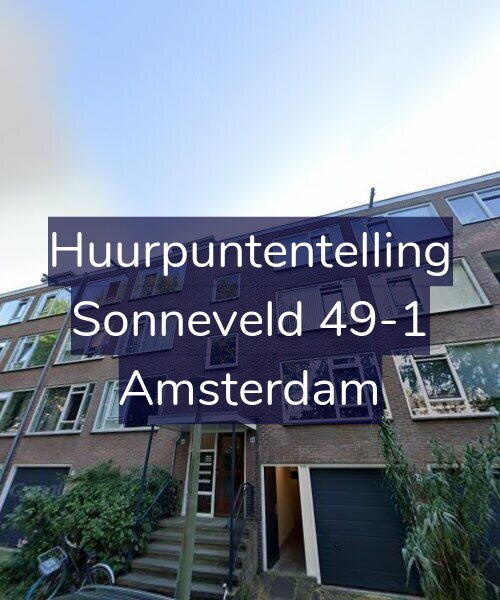 Foto gevel Huurpuntentelling voor Sonneveld 49-1, Amsterdam