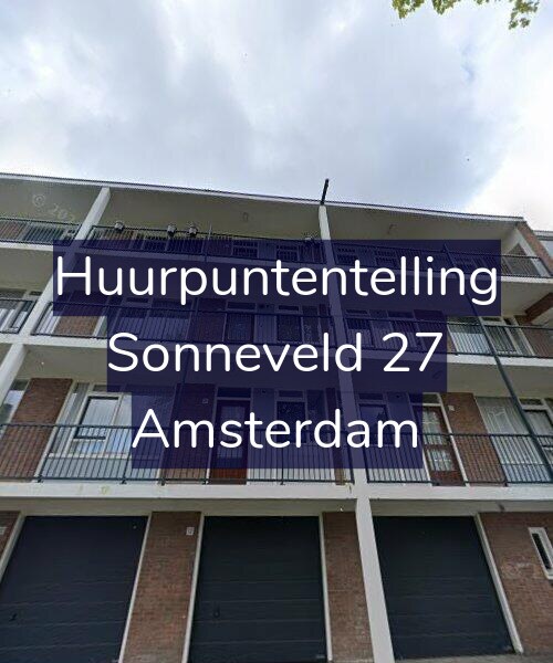 Foto gevel Huurpuntentelling voor Sonneveld 27, Amsterdam