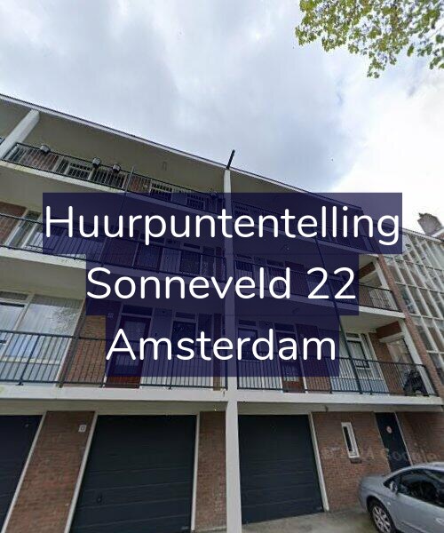Foto gevel Huurpuntentelling voor Sonneveld 22, Amsterdam