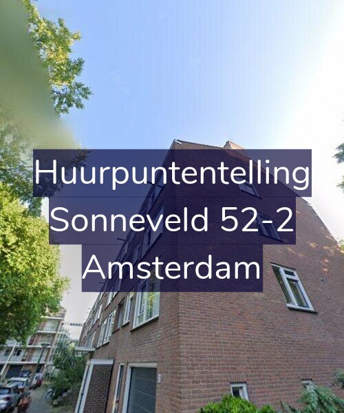 Foto gevel Huurpuntentelling voor Sonneveld 52-2, Amsterdam