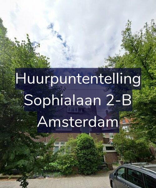 Foto gevel Huurpuntentelling voor Sophialaan 2-B, Amsterdam