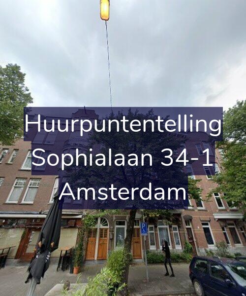 Foto gevel Huurpuntentelling voor Sophialaan 34-1, Amsterdam