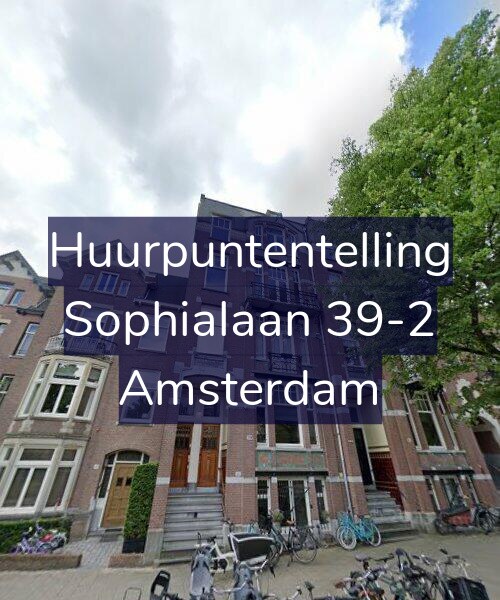 Foto gevel Huurpuntentelling voor Sophialaan 39-2, Amsterdam
