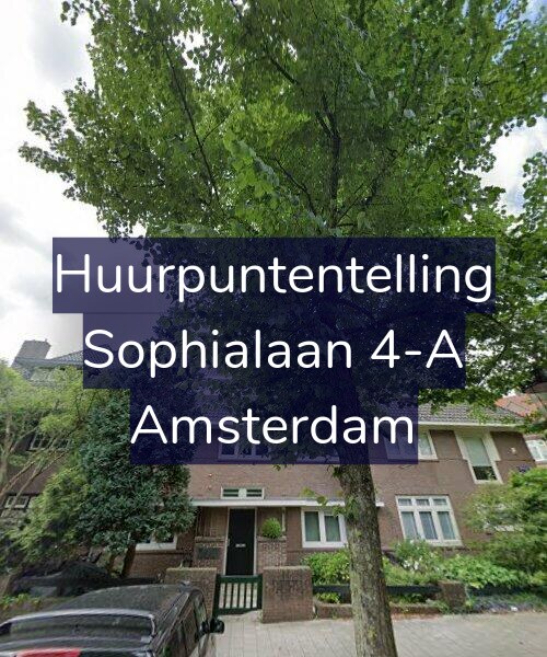 Foto gevel Huurpuntentelling voor Sophialaan 4-A, Amsterdam
