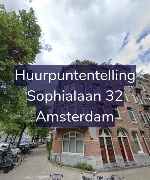 Foto gevel Huurpuntentelling voor Sophialaan 32, Amsterdam