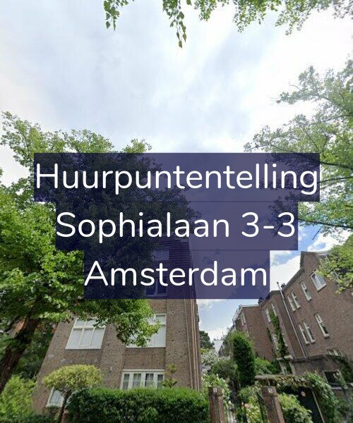 Foto gevel Huurpuntentelling voor Sophialaan 3-3, Amsterdam