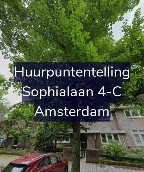 Foto gevel Huurpuntentelling voor Sophialaan 4-C, Amsterdam
