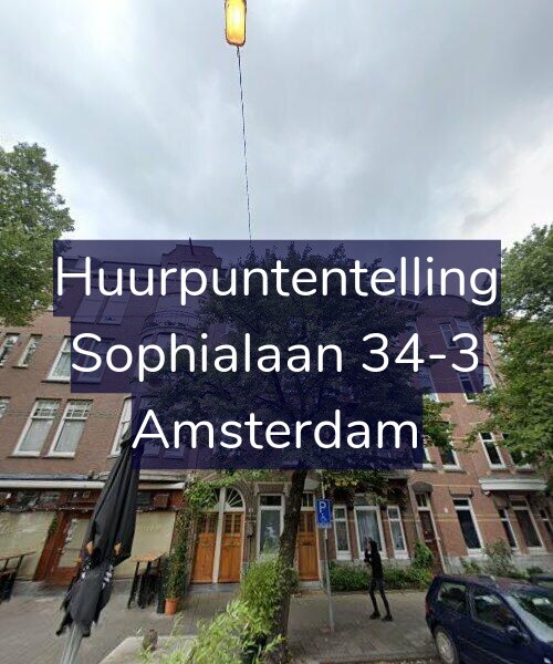 Foto gevel Huurpuntentelling voor Sophialaan 34-3, Amsterdam
