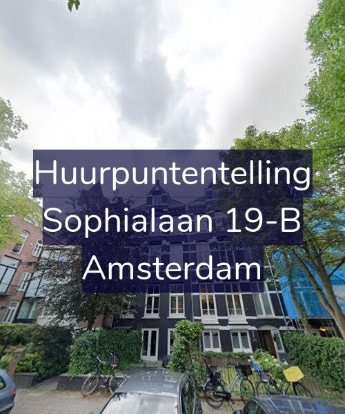 Foto gevel Huurpuntentelling voor Sophialaan 19-B, Amsterdam