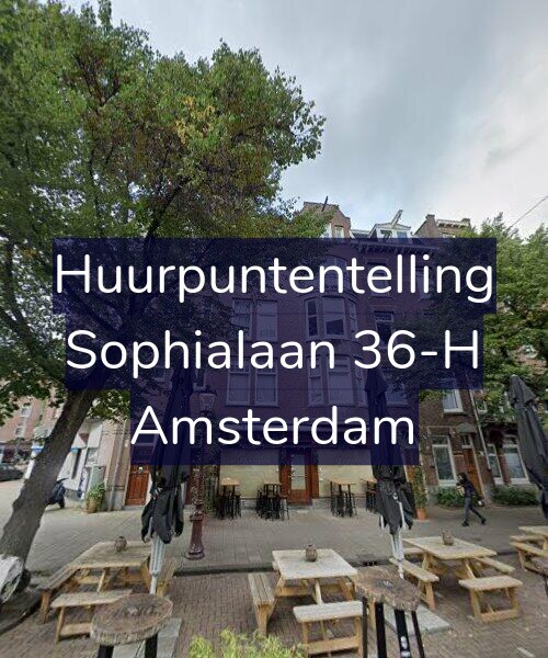 Foto gevel Huurpuntentelling voor Sophialaan 36-H, Amsterdam