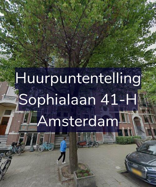 Foto gevel Huurpuntentelling voor Sophialaan 41-H, Amsterdam