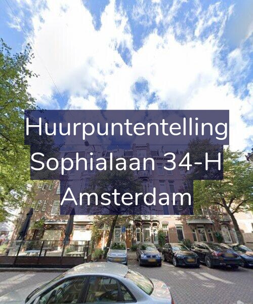 Foto gevel Huurpuntentelling voor Sophialaan 34-H, Amsterdam