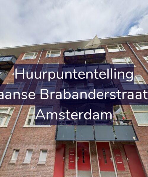 Foto gevel Huurpuntentelling voor Spaanse Brabanderstraat 52, Amsterdam