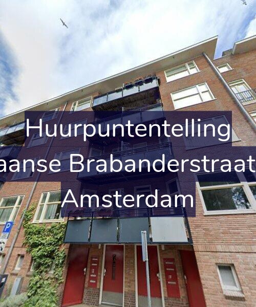Foto gevel Huurpuntentelling voor Spaanse Brabanderstraat 10, Amsterdam