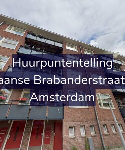 Foto gevel Huurpuntentelling voor Spaanse Brabanderstraat 54, Amsterdam