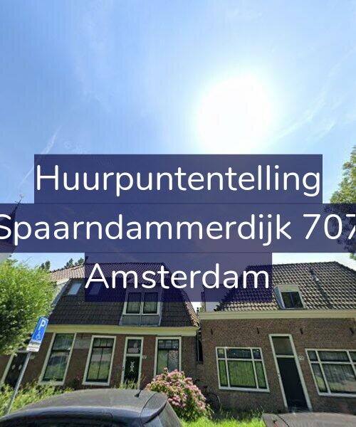 Foto gevel Huurpuntentelling voor Spaarndammerdijk 707, Amsterdam
