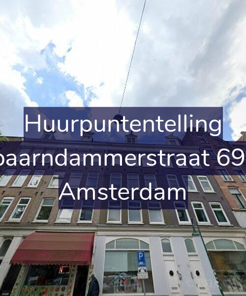 Foto gevel Huurpuntentelling voor Spaarndammerstraat 69-2, Amsterdam