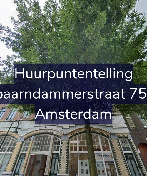 Foto gevel Huurpuntentelling voor Spaarndammerstraat 75-3, Amsterdam