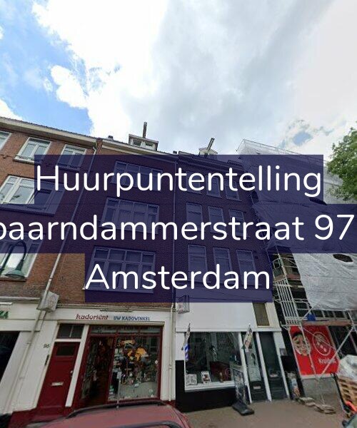 Foto gevel Huurpuntentelling voor Spaarndammerstraat 97-1, Amsterdam