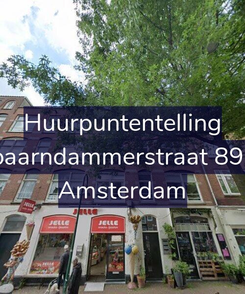 Foto gevel Huurpuntentelling voor Spaarndammerstraat 89-C, Amsterdam