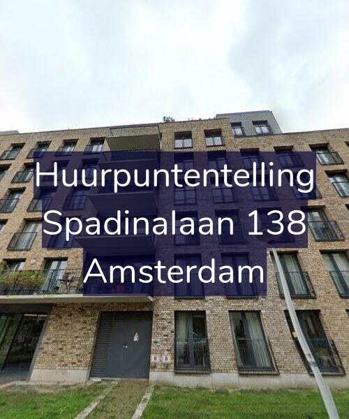 Foto gevel Huurpuntentelling voor Spadinalaan 138, Amsterdam