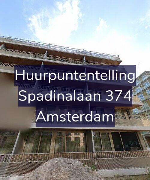 Foto gevel Huurpuntentelling voor Spadinalaan 374, Amsterdam