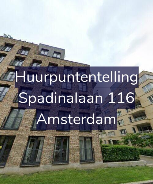 Foto gevel Huurpuntentelling voor Spadinalaan 116, Amsterdam