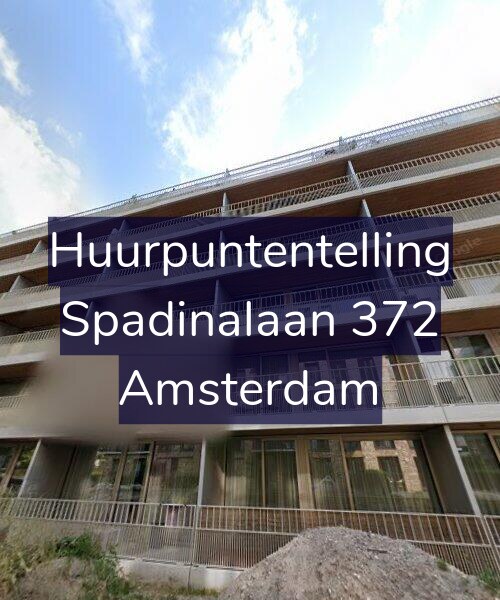 Foto gevel Huurpuntentelling voor Spadinalaan 372, Amsterdam