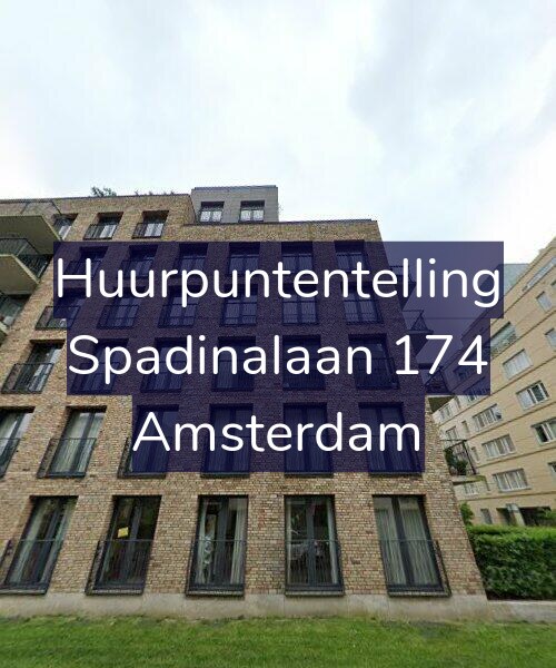 Foto gevel Huurpuntentelling voor Spadinalaan 174, Amsterdam
