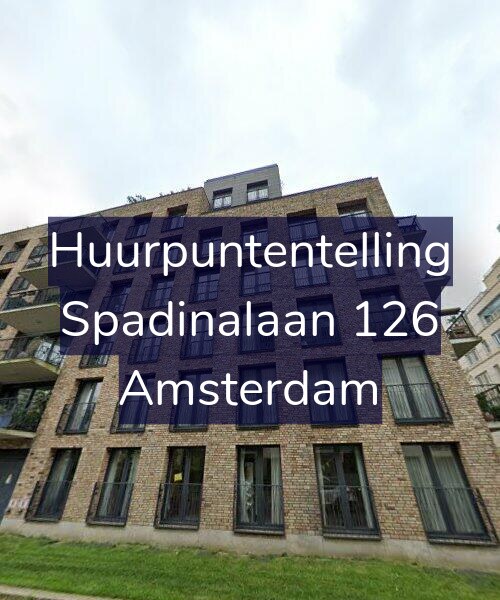 Foto gevel Huurpuntentelling voor Spadinalaan 126, Amsterdam