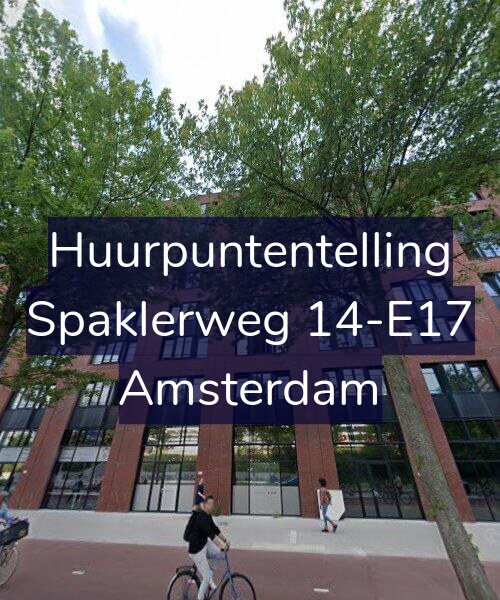Foto gevel Huurpuntentelling voor Spaklerweg 14-E17, Amsterdam