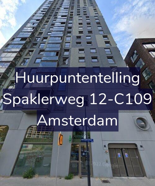 Foto gevel Huurpuntentelling voor Spaklerweg 12-C109, Amsterdam