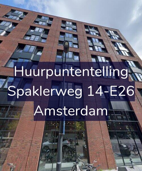 Foto gevel Huurpuntentelling voor Spaklerweg 14-E26, Amsterdam
