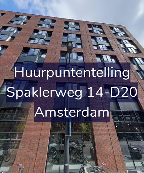 Foto gevel Huurpuntentelling voor Spaklerweg 14-D20, Amsterdam
