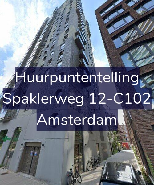 Foto gevel Huurpuntentelling voor Spaklerweg 12-C102, Amsterdam