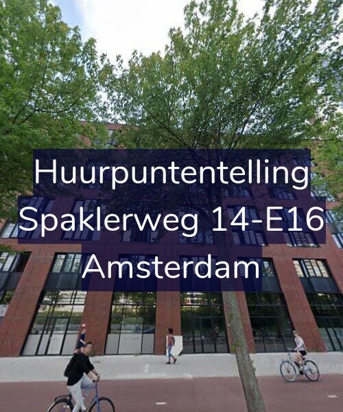 Foto gevel Huurpuntentelling voor Spaklerweg 14-E16, Amsterdam