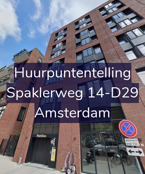 Foto gevel Huurpuntentelling voor Spaklerweg 14-D29, Amsterdam