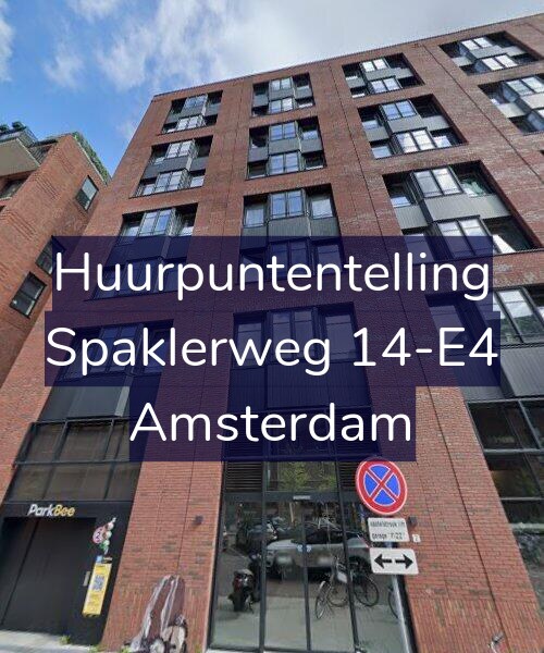 Foto gevel Huurpuntentelling voor Spaklerweg 14-E4, Amsterdam